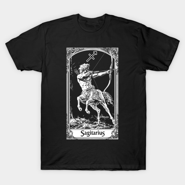 Sagittarius Astrology Zodiac T-Shirt by Esoteric Origins